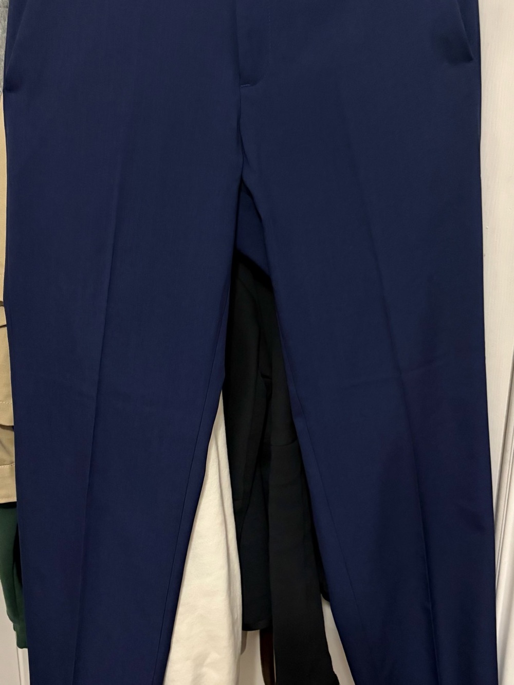 Haggar Men's Straight Fit Premium Midnight Blue Dress Pant-EUC